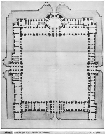 Conception des bâtiments orientaux du Louvre, de 